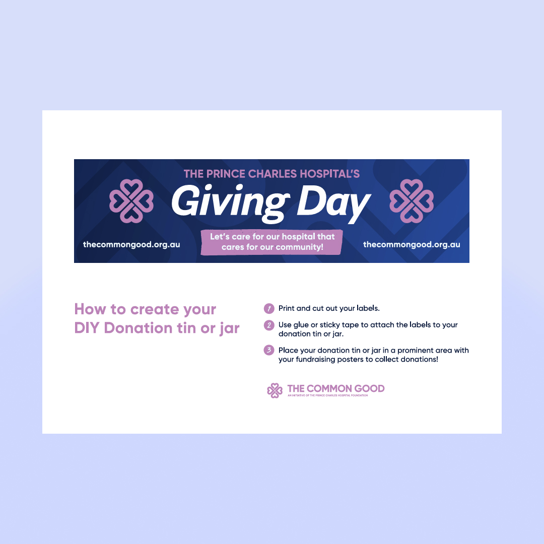 Donation Tin Labels